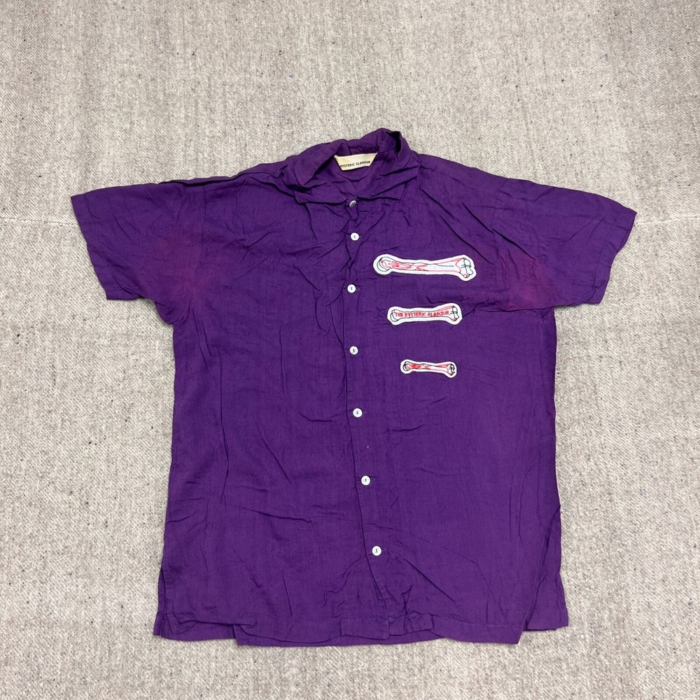 Hysteric Glamour Button Up Shirt Mens Medium Purple 2000s